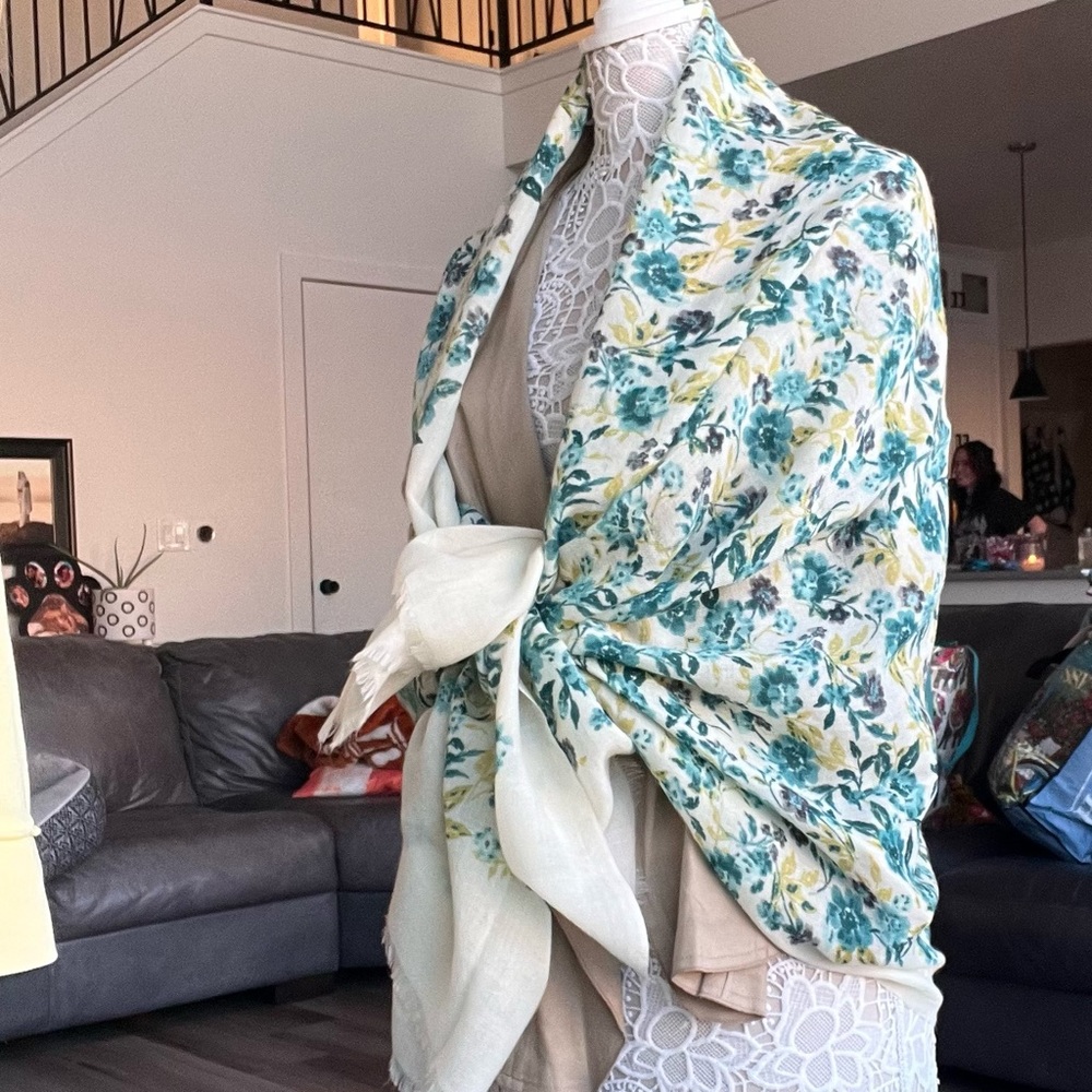 Banana Republic floral scarf